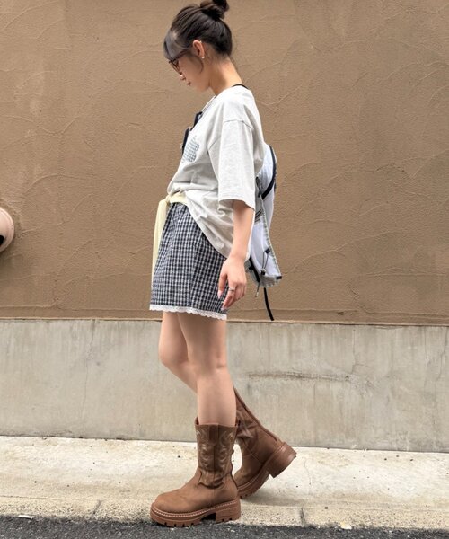 w closet(ダブルクローゼット)の「【セットアップ対応】パジャマショートPT(その他パンツ・レディース・ネイビー/レッド/ブルー・FREE)」の7枚目の写真
