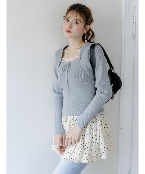 alotta（アロッタ）の「【Corie】レイヤードコーデも使える！柄アソートバルーンミニスカート（スカート・レディース・ブラック系その他/ブラウン系その他/ホワイト・M/L）」の19枚目の写真