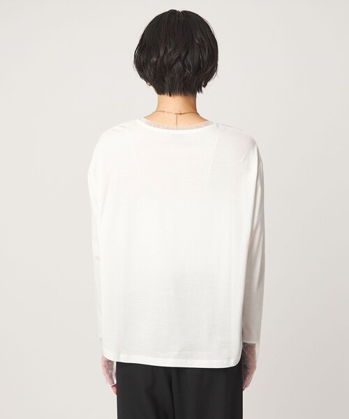 green label relaxing(グリーンレーベルリラクシング)の「ドット ソデ チュール プルオーバー カットソー(Tシャツ/カットソー・レディース・ブラック/オフホワイト・FREE)」の18枚目の写真