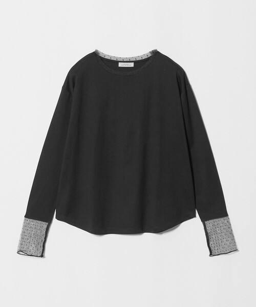 green label relaxing(グリーンレーベルリラクシング)の「ドット ソデ チュール プルオーバー カットソー(Tシャツ/カットソー・レディース・ブラック/オフホワイト・FREE)」の19枚目の写真