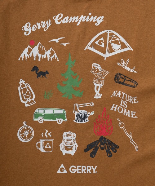 GERRY(ジェリー)の「【70】【GERRY/ジェリー】アウトドア グラフィック ロゴ刺繍 クルーネック ロングスリーブ Tシャツ/ロンT/アウトドア/アメカジ(Tシャツ/カットソー・メンズ・ブラウン/ホワイト系/ブラック系/グレー系/ホワイト/ブラウン系/グレー/ブラック・M/L/XL)」の18枚目の写真