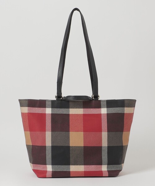 BLUE LABEL CRESTBRIDGE（ブルーレーベルクレストブリッジ）の「クレストブリッジチェックPVCトート（ショルダーバッグ・レディース・パープル系その他4/レッド・FREE）」の6枚目の写真