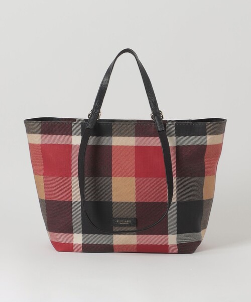 BLUE LABEL CRESTBRIDGE（ブルーレーベルクレストブリッジ）の「クレストブリッジチェックPVCトート（ショルダーバッグ・レディース・パープル系その他4/レッド・FREE）」の9枚目の写真