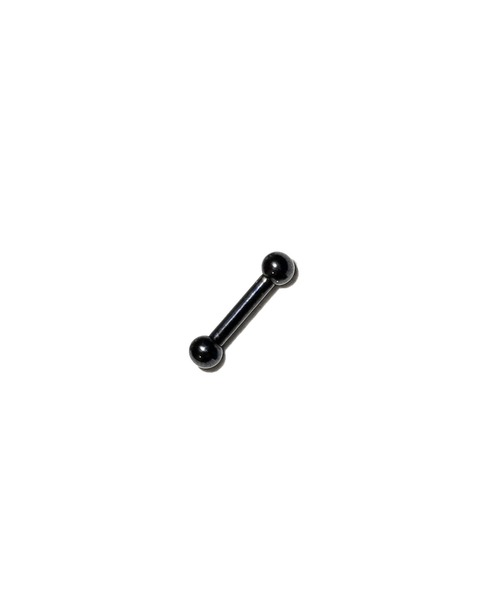 MORPH(モルフ)の「MORPH モルフ バーベル ボディーピアス 12ゲージ 6mm~16mm(ピアス(片耳用)・レディース・ブラック・8/10/12/14/16/6)」の1枚目の写真