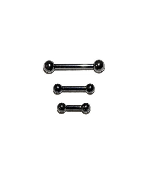 MORPH(モルフ)の「MORPH モルフ バーベル ボディーピアス 12ゲージ 6mm~16mm(ピアス(片耳用)・レディース・ブラック・8/10/12/14/16/6)」の2枚目の写真