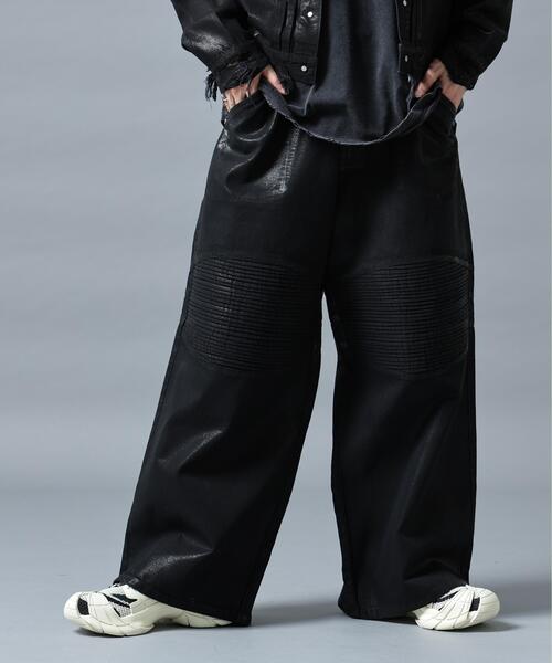 DANKE SCHON(ダンケシェーン)の「DankeSchon/ダンケシェーン/BAGGY JEANS/RUBBER BIKER(デニムパンツ・レディース・ブラック/その他4・L/M/S)」の1枚目の写真