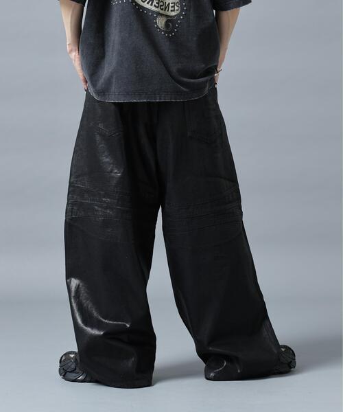 DANKE SCHON(ダンケシェーン)の「DankeSchon/ダンケシェーン/BAGGY JEANS/RUBBER BIKER(デニムパンツ・レディース・ブラック/その他4・L/M/S)」の7枚目の写真