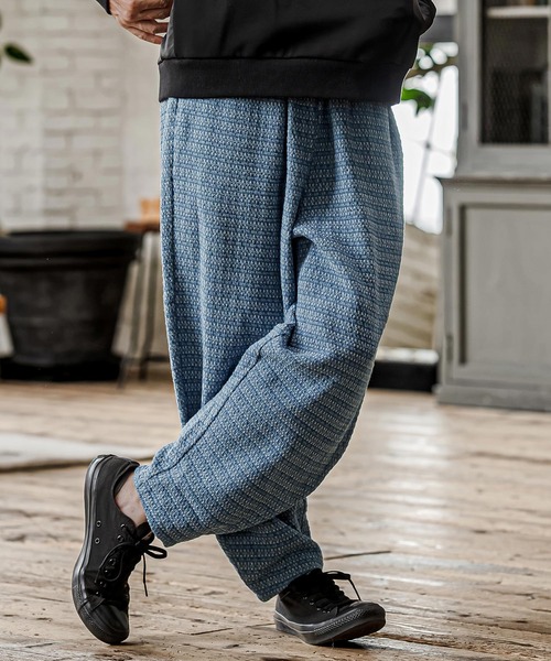 CAMBIO(カンビオ)の「mp15328- Denim Jacquard Curve Pants デニムジャカードカーブパンツ(CAM26AW-006)(その他パンツ・メンズ・ブラック/ネイビー/インディゴブルー・S/M/L)」の12枚目の写真