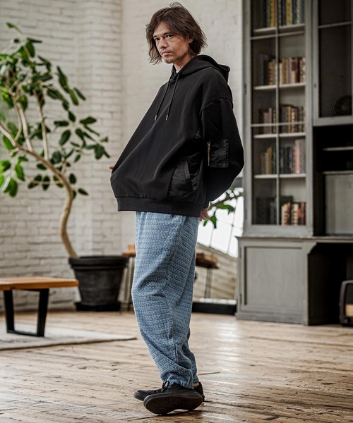 CAMBIO(カンビオ)の「mp15328- Denim Jacquard Curve Pants デニムジャカードカーブパンツ(CAM26AW-006)(その他パンツ・メンズ・ブラック/ネイビー/インディゴブルー・S/M/L)」の15枚目の写真