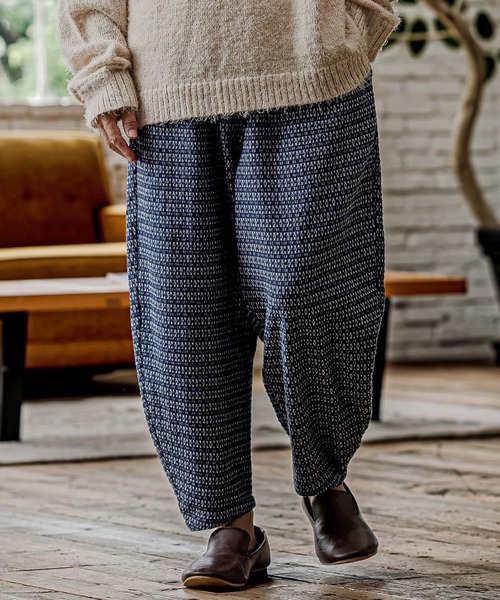 CAMBIO(カンビオ)の「mp15328- Denim Jacquard Curve Pants デニムジャカードカーブパンツ(CAM26AW-006)(その他パンツ・メンズ・ブラック/ネイビー/インディゴブルー・S/M/L)」の19枚目の写真
