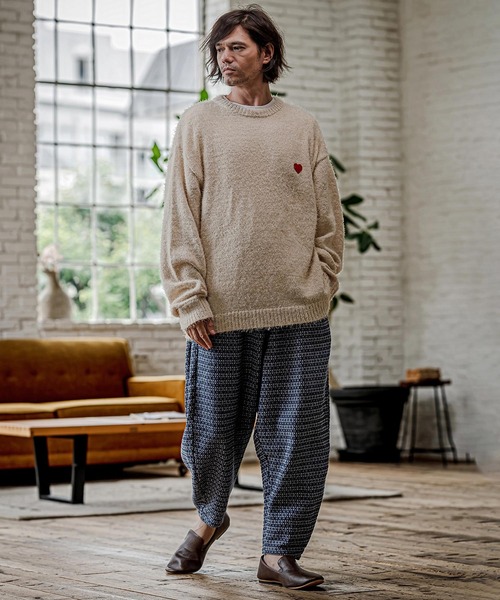 CAMBIO(カンビオ)の「mp15328- Denim Jacquard Curve Pants デニムジャカードカーブパンツ(CAM26AW-006)(その他パンツ・メンズ・ブラック/ネイビー/インディゴブルー・S/M/L)」の20枚目の写真