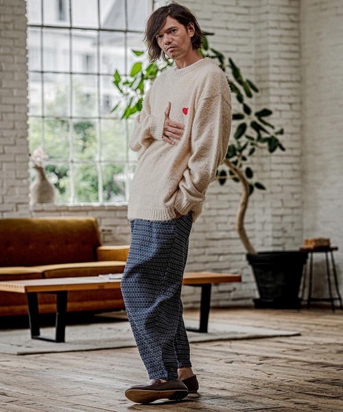 CAMBIO(カンビオ)の「mp15328- Denim Jacquard Curve Pants デニムジャカードカーブパンツ(CAM26AW-006)(その他パンツ・メンズ・ブラック/ネイビー/インディゴブルー・S/M/L)」の21枚目の写真