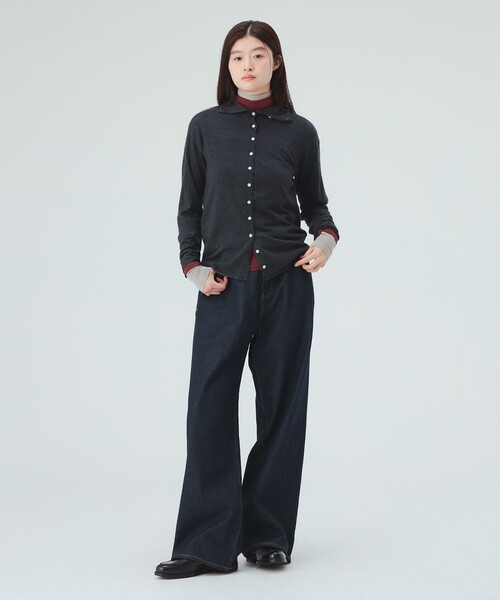 BEAMS HEART(ビームスハート)の「レイヤード風 タートルネック プルオーバー(Tシャツ/カットソー・レディース・ワイン/ホワイト系その他5/グレー・FREE)」の22枚目の写真