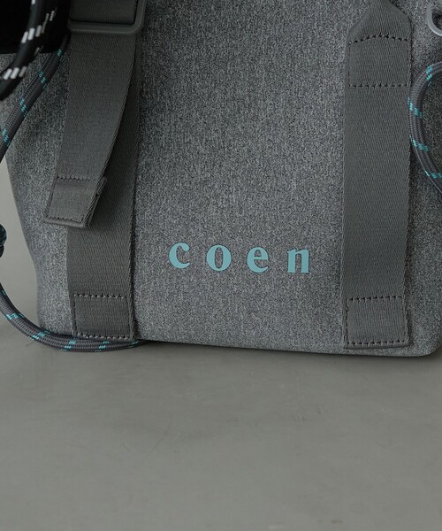 coen(コーエン)の「coen(コーエン)ロゴ 2wayダイバートートバッグ(Mサイズ)(トートバッグ・レディース・ダークブラウン/ライトブルー/グレー/ブラック・FREE)」の9枚目の写真