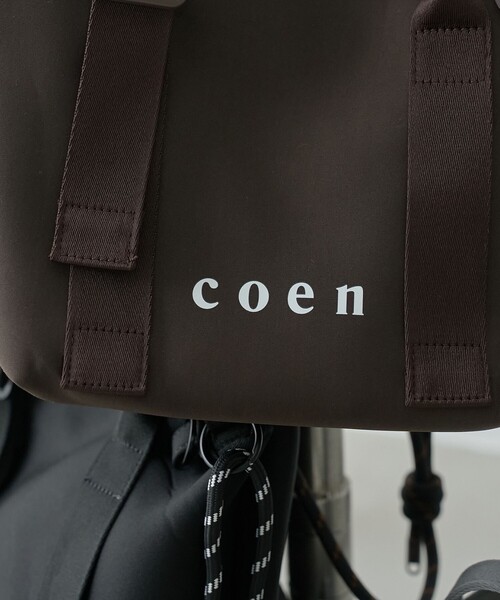 coen(コーエン)の「coen(コーエン)ロゴ 2wayダイバートートバッグ(Mサイズ)(トートバッグ・レディース・ダークブラウン/ライトブルー/グレー/ブラック・FREE)」の10枚目の写真