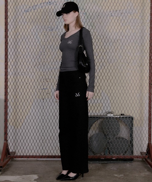 MUCENT(ムセント)の「【MUCENT/ムセント】BARB METAL LOGO 2-WAY EYELET CROSS BAG UNISEX/バブ メタル ロゴ 2way アイレット クロスバッグ ユニセックス(ショルダーバッグ・レディース・ブラック・FREE)」の7枚目の写真