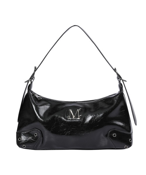 MUCENT(ムセント)の「【MUCENT/ムセント】BARB METAL LOGO 2-WAY EYELET CROSS BAG UNISEX/バブ メタル ロゴ 2way アイレット クロスバッグ ユニセックス(ショルダーバッグ・レディース・ブラック・FREE)」の11枚目の写真
