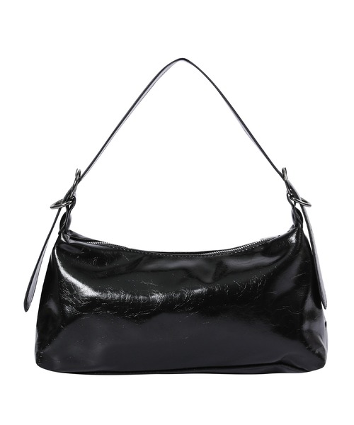 MUCENT(ムセント)の「【MUCENT/ムセント】BARB METAL LOGO 2-WAY EYELET CROSS BAG UNISEX/バブ メタル ロゴ 2way アイレット クロスバッグ ユニセックス(ショルダーバッグ・レディース・ブラック・FREE)」の4枚目の写真