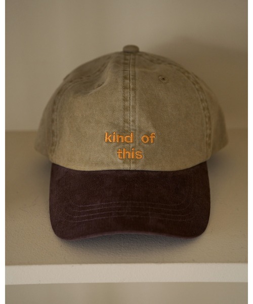 anuke(アンヌーク)の「Bicolor Baseball Cap(キャップ・レディース・ベージュ/ホワイト・FREE)」の7枚目の写真