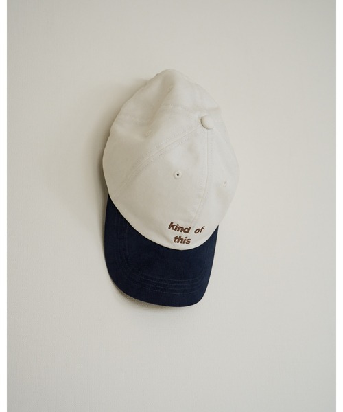 anuke(アンヌーク)の「Bicolor Baseball Cap(キャップ・レディース・ベージュ/ホワイト・FREE)」の9枚目の写真