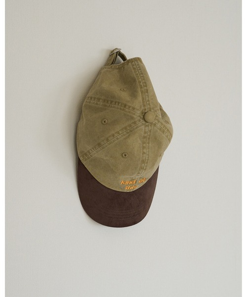 anuke(アンヌーク)の「Bicolor Baseball Cap(キャップ・レディース・ベージュ/ホワイト・FREE)」の10枚目の写真