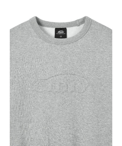 EMIS(イミス)の「EMBOSSED LOGO SWEATSHIRT(スウェット・レディース・ピンク/ネイビー/クリーム/パープル/グレー・MEDIUM/LARGE/SMALL)」の12枚目の写真