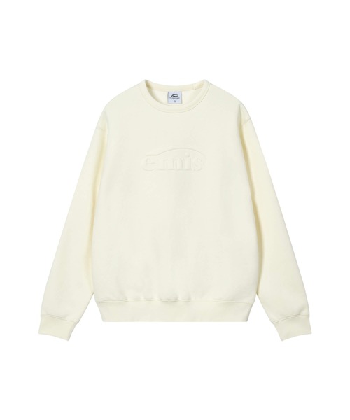 EMIS(イミス)の「EMBOSSED LOGO SWEATSHIRT(スウェット・レディース・ピンク/ネイビー/クリーム/パープル/グレー・MEDIUM/LARGE/SMALL)」の18枚目の写真