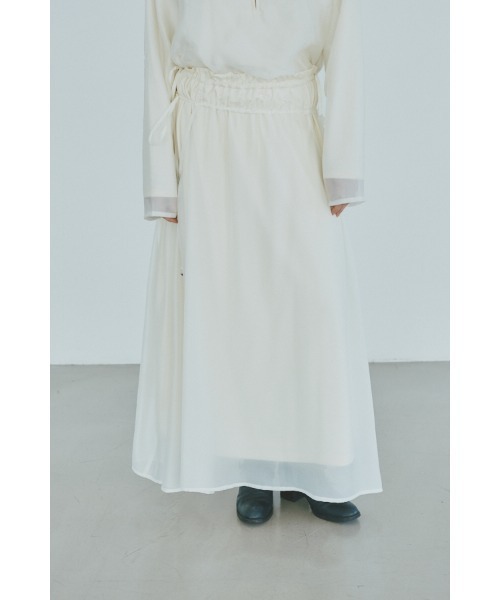 Muel Chic(ミュエルシック)の「Seam skirt シームスカート(スカート・レディース・ブラック/ベージュ/アイボリー・MEDIUM)」の2枚目の写真