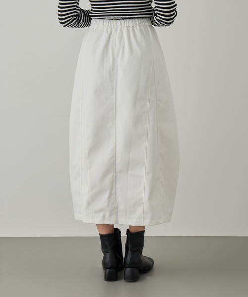 MAGASIN DE MODE Chou Chou（マガジンデモードシュシュ）の「【MAGASIN DE MODE Chou Chou】シンプル台形スカート SNF（スカート・レディース・ブラック/ホワイト・FREE）」の8枚目の写真