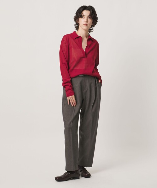 MARW UNITED ARROWS（マルゥ ユナイテッドアローズ）の「＜MARW UNITED ARROWS＞タック テーパード パンツ（スラックス・レディース・ダークグレー/ネイビー・36/38）」の8枚目の写真