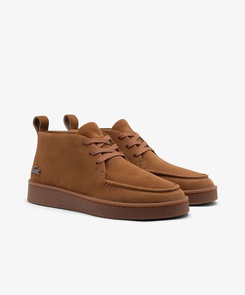 LACOSTE(ラコステ)の「メンズ BASESHOT CHUKKA 2252 SMA(モカシン/デッキシューズ・メンズ・ブラウン・26.5cm/27.0cm/28.0cm/28.5cm/25.0cm/25.5cm/26.0cm)」の1枚目の写真