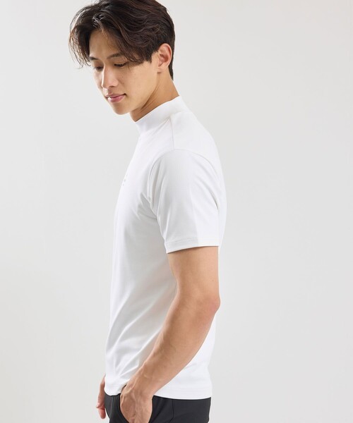 JUN&ROPE'（ジュンアンドロペ）の「ベアスムース半袖モックネックシャツ/UV・吸水・接触冷感（Tシャツ/カットソー・メンズ・ブラック/グレー/グリーン/ホワイト・M/L/XL）」の13枚目の写真