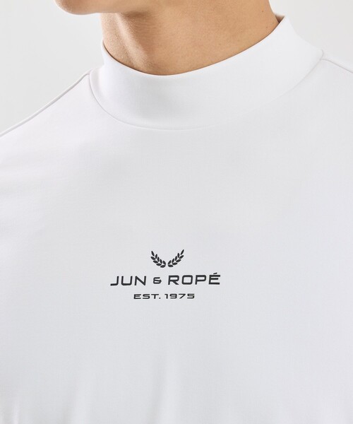 JUN&ROPE'（ジュンアンドロペ）の「ベアスムース半袖モックネックシャツ/UV・吸水・接触冷感（Tシャツ/カットソー・メンズ・ブラック/グレー/グリーン/ホワイト・M/L/XL）」の11枚目の写真