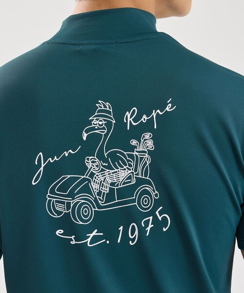 JUN&ROPE'（ジュンアンドロペ）の「ベアスムース半袖モックネックシャツ/UV・吸水・接触冷感（Tシャツ/カットソー・メンズ・ブラック/グレー/グリーン/ホワイト・M/L/XL）」の22枚目の写真