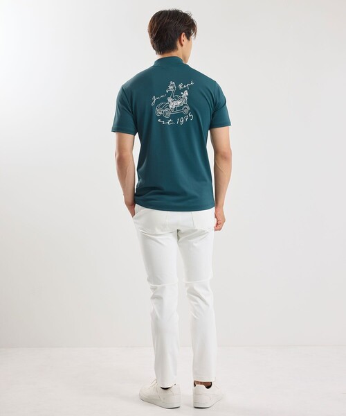 JUN&ROPE'（ジュンアンドロペ）の「ベアスムース半袖モックネックシャツ/UV・吸水・接触冷感（Tシャツ/カットソー・メンズ・ブラック/グレー/グリーン/ホワイト・M/L/XL）」の19枚目の写真