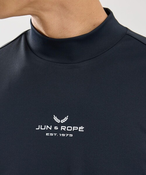 JUN&ROPE'（ジュンアンドロペ）の「ベアスムース半袖モックネックシャツ/UV・吸水・接触冷感（Tシャツ/カットソー・メンズ・ブラック/グレー/グリーン/ホワイト・M/L/XL）」の16枚目の写真