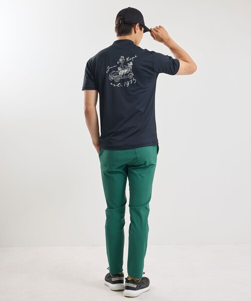 JUN&ROPE'（ジュンアンドロペ）の「ベアスムース半袖モックネックシャツ/UV・吸水・接触冷感（Tシャツ/カットソー・メンズ・ブラック/グレー/グリーン/ホワイト・M/L/XL）」の5枚目の写真