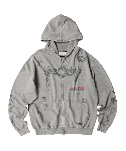 THEVINYLHOUSE（ザバイニルハウス）の「RODEO WASHED HOODIE ZIP-UP GREY（パーカー・メンズ・その他・SMALL/MEDIUM/LARGE）」の15枚目の写真