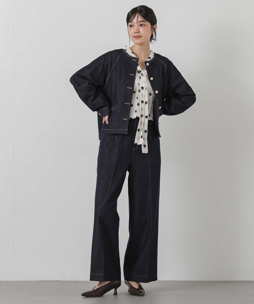 Gready Brilliant(グレディブリリアン)の「ハイウエストデニムセミワイド(デニムパンツ・レディース・インディゴブルー・36/38)」の13枚目の写真
