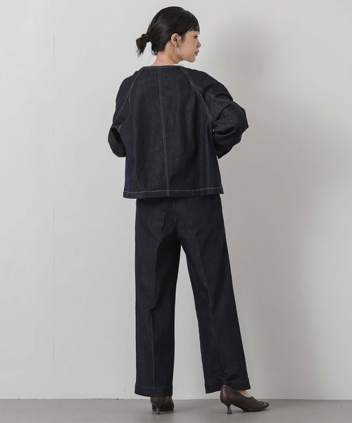 Gready Brilliant(グレディブリリアン)の「ハイウエストデニムセミワイド(デニムパンツ・レディース・インディゴブルー・36/38)」の15枚目の写真