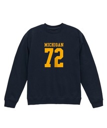 Ol' Basics(オール・ベーシックス) トレーナー スウェット MICHIGAN ロゴ ナンバリング プリント 裏毛 トップス レディース ユニセックス