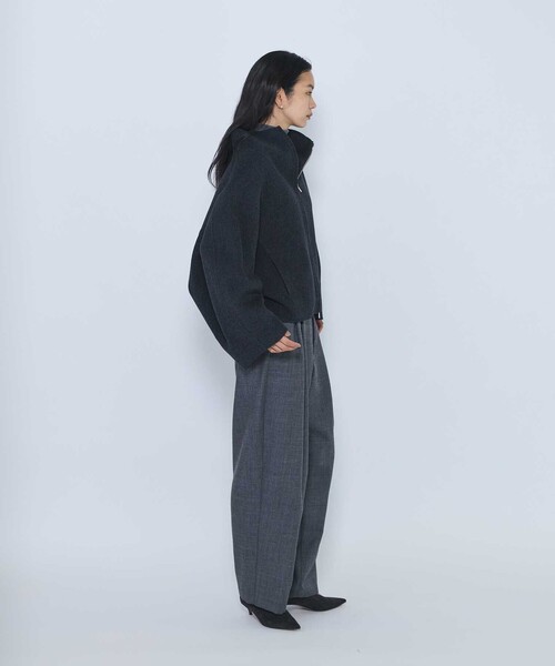 1er Arrondissement(プルミエアロンディスモン)の「スタンドカラージップコート(その他アウター・レディース・ブラック/チャコールグレー・FREE)」の10枚目の写真