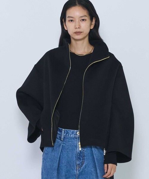 1er Arrondissement(プルミエアロンディスモン)の「スタンドカラージップコート(その他アウター・レディース・ブラック/チャコールグレー・FREE)」の22枚目の写真