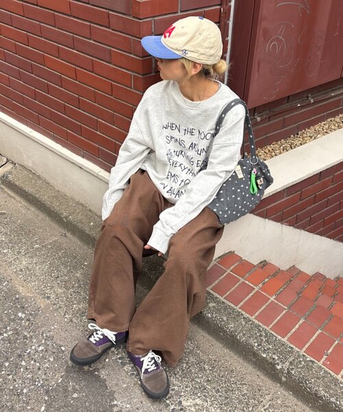CIAOPANIC TYPY(チャオパニックティピー)の「【UNISEX】手書きメッセージロゴスウェット/WEB限定カラーあり(スウェット・レディース・ホワイト/ネイビー/グレー/ホワイト系その他・MEDIUM/LARGE)」の21枚目の写真