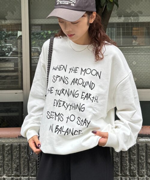 CIAOPANIC TYPY(チャオパニックティピー)の「【UNISEX】手書きメッセージロゴスウェット/WEB限定カラーあり(スウェット・レディース・ホワイト/ネイビー/グレー/ホワイト系その他・MEDIUM/LARGE)」の19枚目の写真