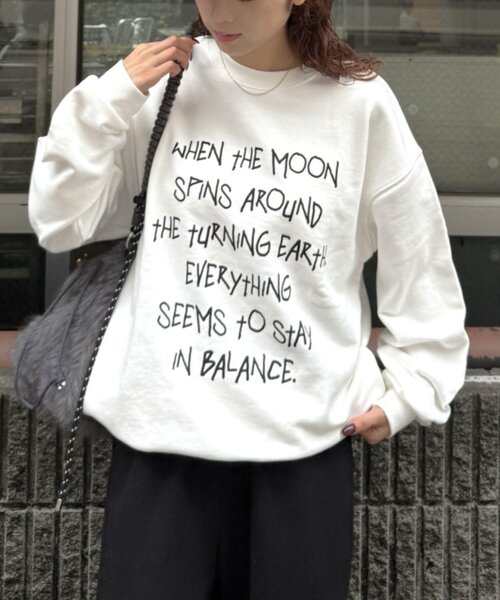 CIAOPANIC TYPY(チャオパニックティピー)の「【UNISEX】手書きメッセージロゴスウェット/WEB限定カラーあり(スウェット・レディース・ホワイト/ネイビー/グレー/ホワイト系その他・MEDIUM/LARGE)」の20枚目の写真