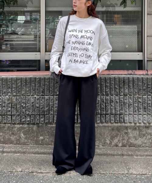 CIAOPANIC TYPY(チャオパニックティピー)の「【UNISEX】手書きメッセージロゴスウェット/WEB限定カラーあり(スウェット・レディース・ホワイト/ネイビー/グレー/ホワイト系その他・MEDIUM/LARGE)」の9枚目の写真