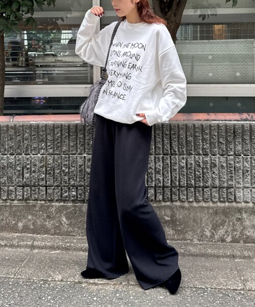 CIAOPANIC TYPY(チャオパニックティピー)の「【UNISEX】手書きメッセージロゴスウェット/WEB限定カラーあり(スウェット・レディース・ホワイト/ネイビー/グレー/ホワイト系その他・MEDIUM/LARGE)」の10枚目の写真