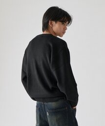 【BHPC】ガゼットステッチクルーネックニット
