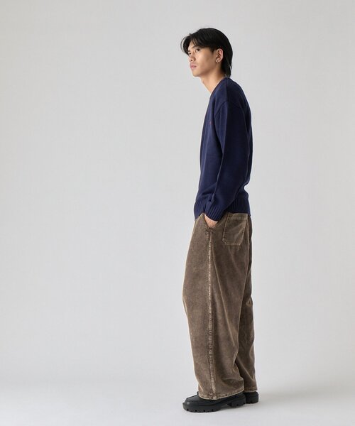 goocy(グーシー)の「【BHPC】ガゼットステッチクルーネックニット(ニット/セーター・メンズ・オレンジ/ブラック/ブラウン/アイボリー/ネイビー・MEDIUM/LARGE)」の15枚目の写真
